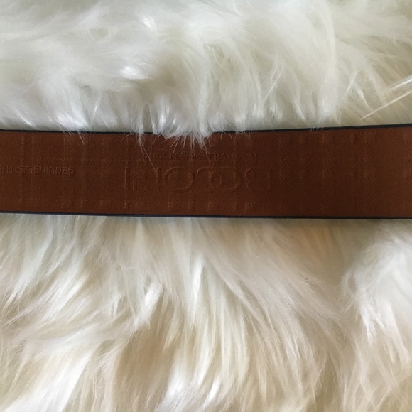 BONCONI Men's Black Leather Belt Size 40 (Multi) - Picture 5 of 6